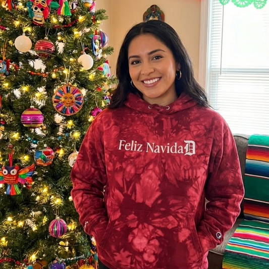 Feliz NavidaD Tie Dye Hoodie